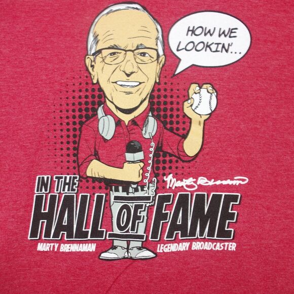 NEW Cincinnati Reds Marty Brenneman Hall of Fame Tee T-Shirt Men's XL - Picture 1 of 4